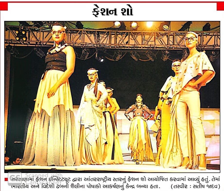 Our students captivate the audience with striking style and confidence on the fashion show stage.