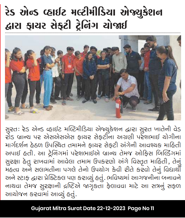 Our students learned vital fire safety skills during a hands-on training session, preparing them to handle emergencies confidently.