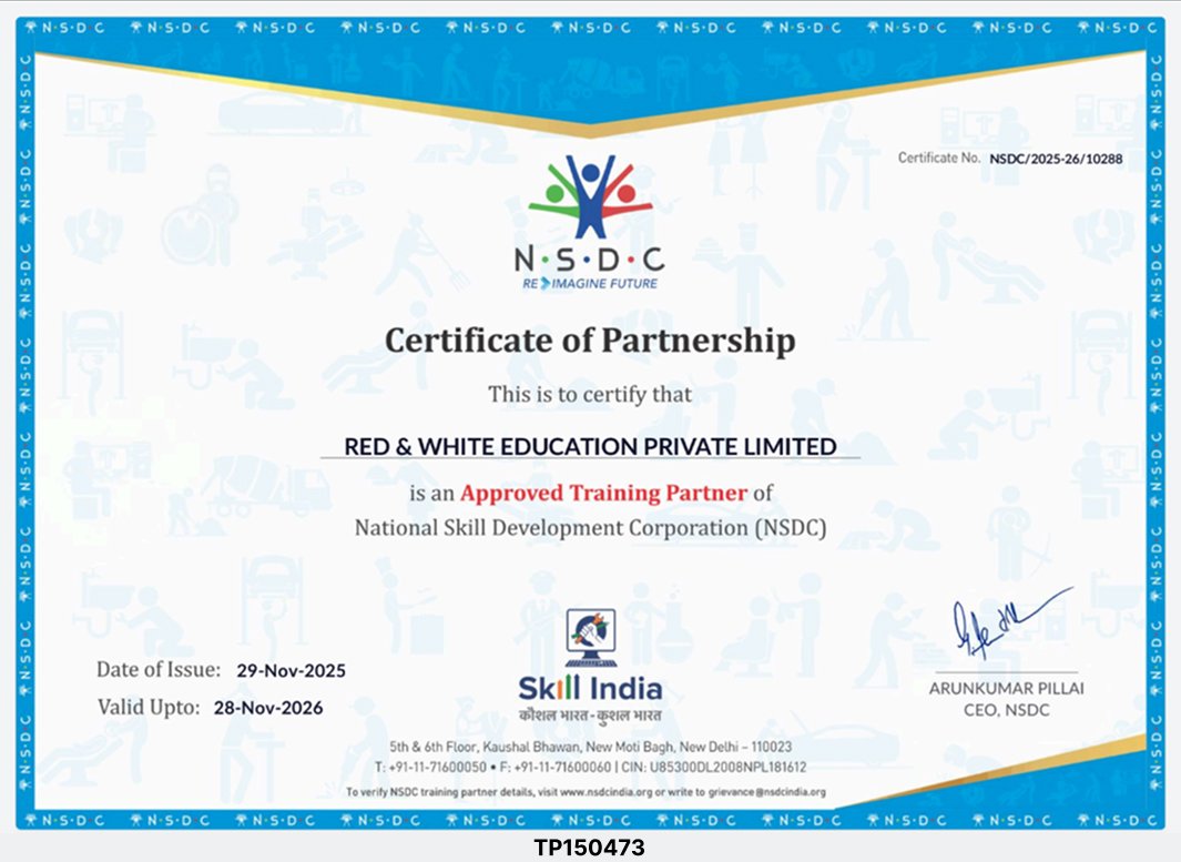 <h4>Certification</h4>
<p>&nbsp;</p>
