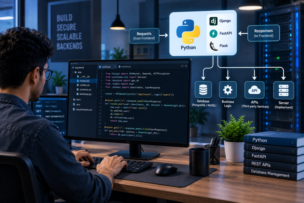Python backend development with Django