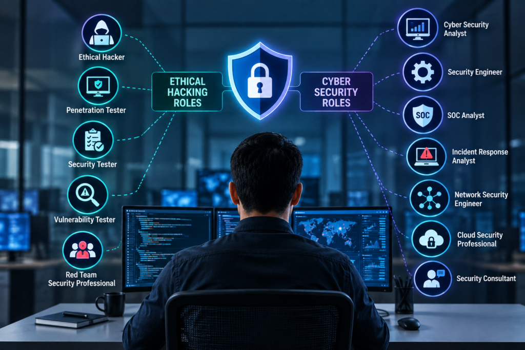 Penetration testing shown as one part of a broader cyber security system