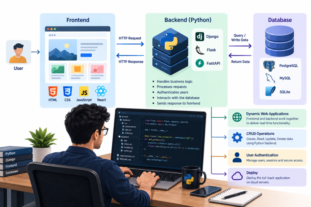 How Python full stack development works
